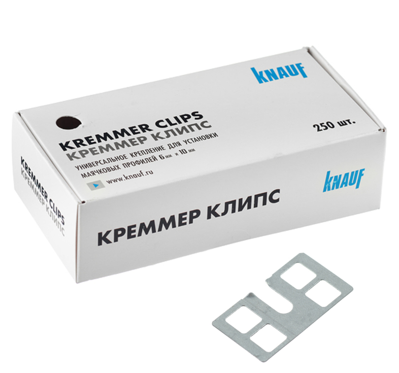 Крепление для штук. профилей КРЕММЕР КЛИПС КНАУФ /250 в упак.  в Гусь-Хрустальном