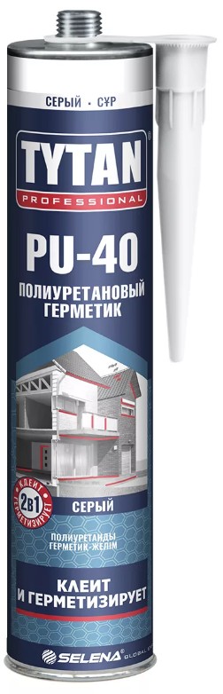 Tytan Professional PU 40 Полиуретановый герметик серый 310 мл  5445 / 6784 / 5742  в Гусь-Хрустальном