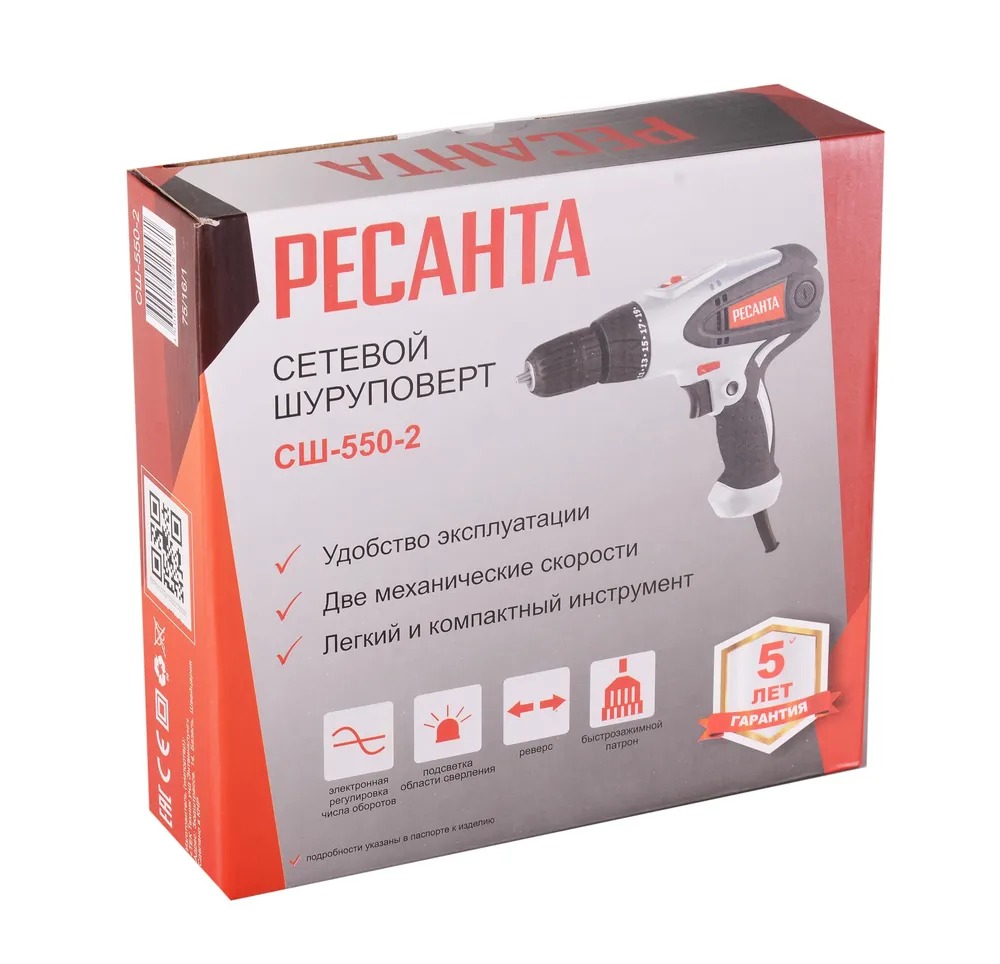Сетевой шуруповерт СШ-550-2 Ресанта 75/16/1   в Гусь-Хрустальном