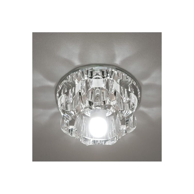 DLS-F105 G9 GLASSY/CLEAR Светильник декоративный встраиваемый ТМ "Fametto", серия "Fiore" ххх  в Гусь-Хрустальном