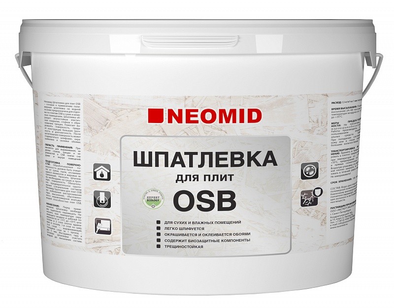 Neomid Шпатлевка для плит OSB 7 кг  в Гусь-Хрустальном