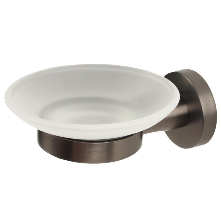 Мыльница стекло Gun gray 22585  в Гусь-Хрустальном