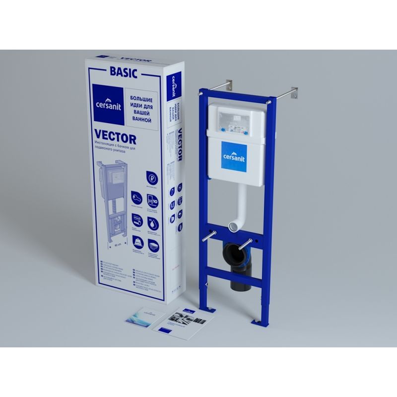 Инсталляция: VECTOR, металлический каркас для унитаза с бачком IN-MZ-VECTOR   в Гусь-Хрустальном