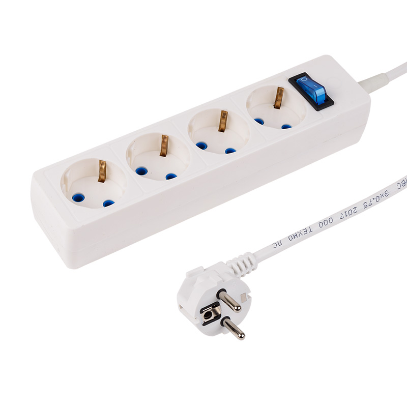 11-7229 Сетевой фильтр 4 гнезда 3 м 3х0.75 мм², с/з, белый STANDARD PROconnect  в Гусь-Хрустальном