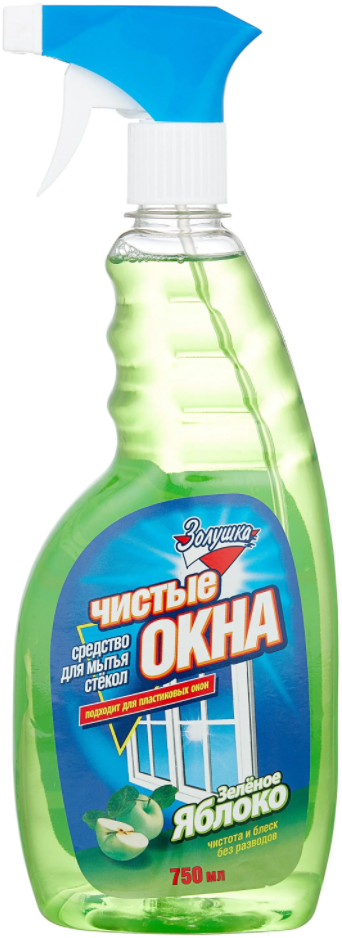Золушка Чистые окна с курком 0,75л (12шт/кор)  в Гусь-Хрустальном