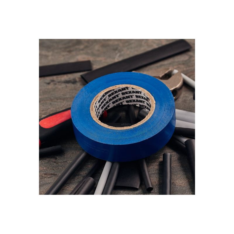 KR-09-2205 Изолента ПВХ KRANZ 0.13х19 мм, 25 м, синяя (5 шт./уп.)  в Гусь-Хрустальном