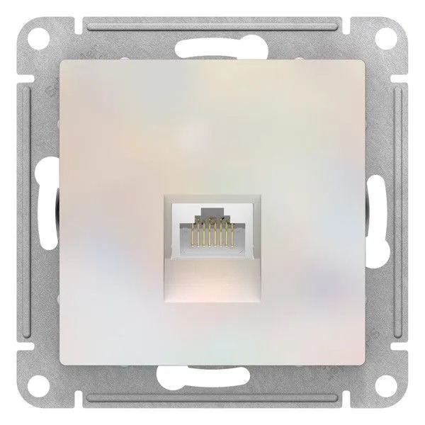 ATN000483 Механизм розетки компьютерной ATLAS DESIGN RJ45 жемчуг SchE   в Гусь-Хрустальном