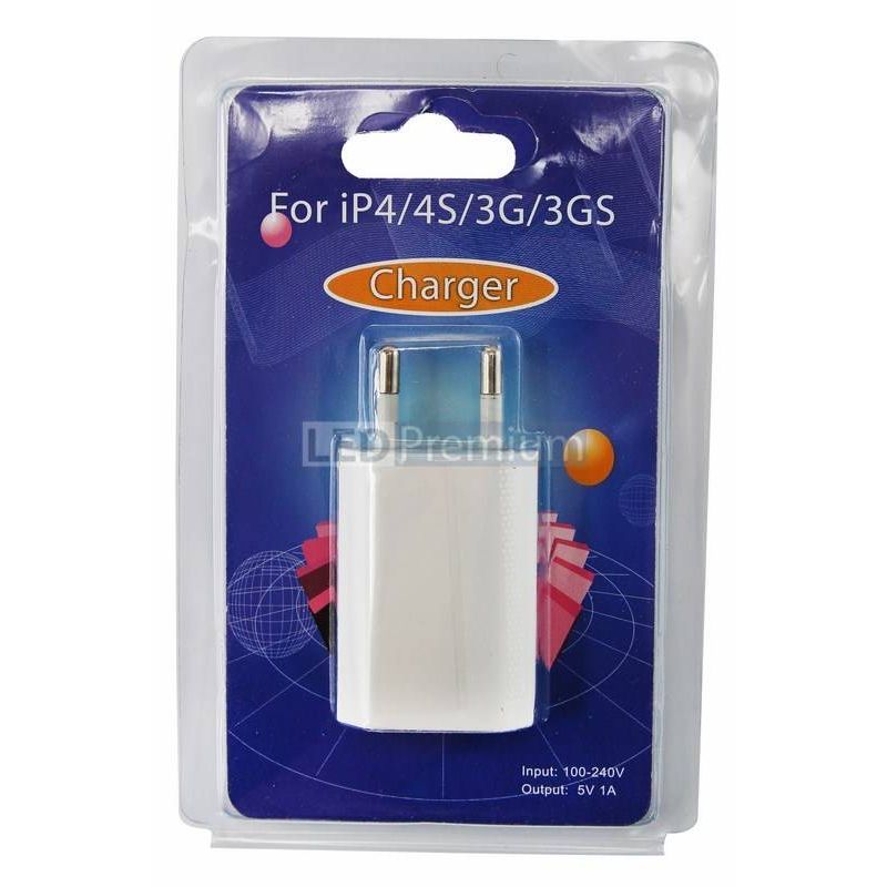 18-1194 Сетевое зарядное устройство iPhone/iPod USB белое (СЗУ) (5 V, 1000 mA) REXANT  в Гусь-Хрустальном