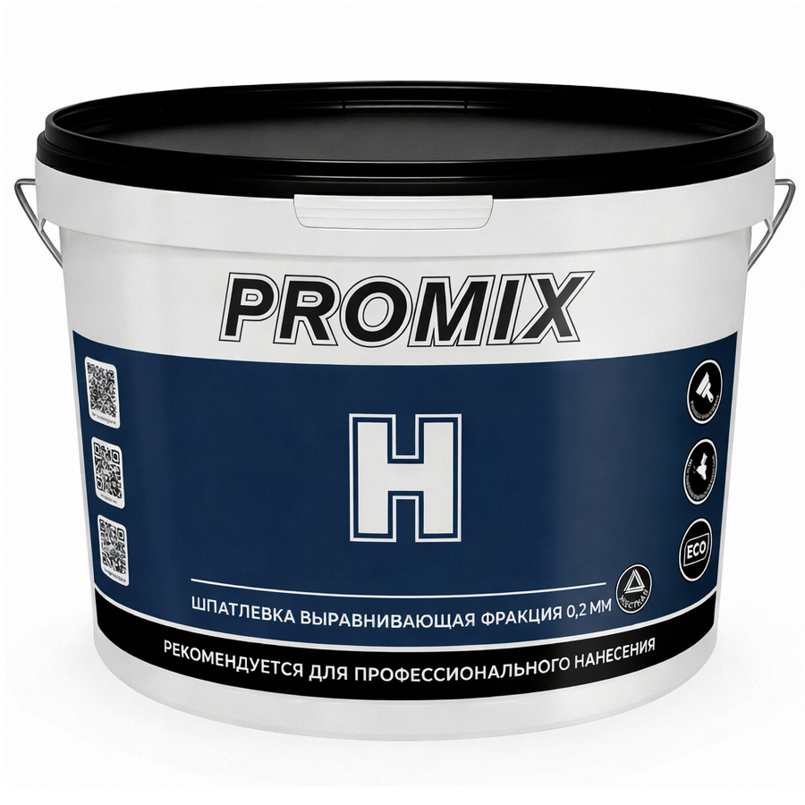 Шпатлёвка выравнивающая "PROMIX  Н"  25 кг (ведро) 200мкм белая /33  в Гусь-Хрустальном