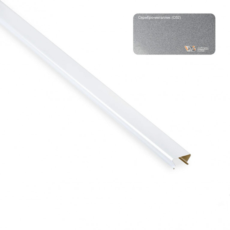 Проставка S-25*4000 (серебро металлик-С02) D  в Гусь-Хрустальном