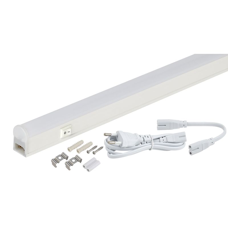 LLED-01-08W-4000-W ЭРА Линейный светодиодный светильник с вык  8Вт 4000К L572мм (25/900) 1890  в Гусь-Хрустальном