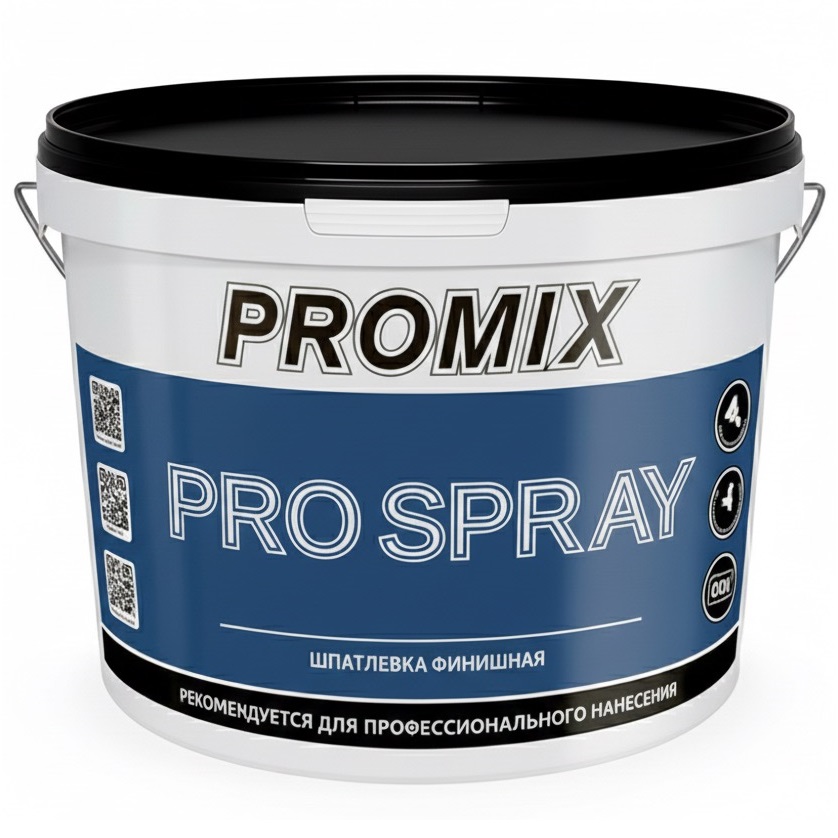 Шпатлёвка финишная полимерная ProSpray "PROMIX" 25 кг (ведро) Улучшенная /33  в Гусь-Хрустальном