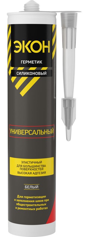 Герметик универсальный ЭКОН Белый 280 мл  /12  в Гусь-Хрустальном