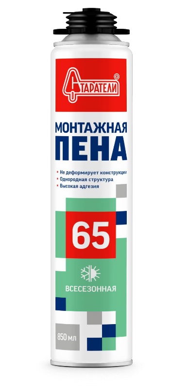 Пена монтажная СТАРАТЕЛИ всесезонная профессиональная 850 мл /12  в Гусь-Хрустальном