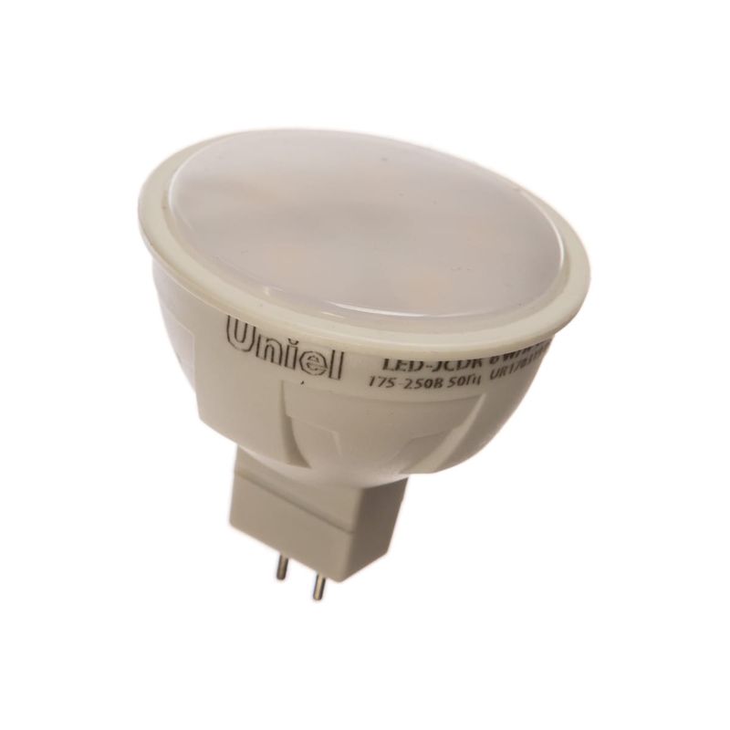 UL-00002422 Лампа светодиод. Форма «JCDR», мат. Серия ЯРКАЯ. LED-JCDR 6W/NW/GU5.3/FR PLP01WH 5484  в Гусь-Хрустальном
