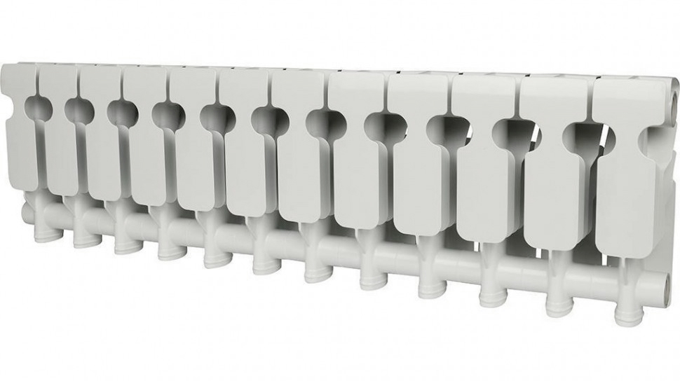 Радиатор биметаллический ROMMER Plus BM 200 12 секций  (RAL9016) RBM-3210-020012  в Гусь-Хрустальном