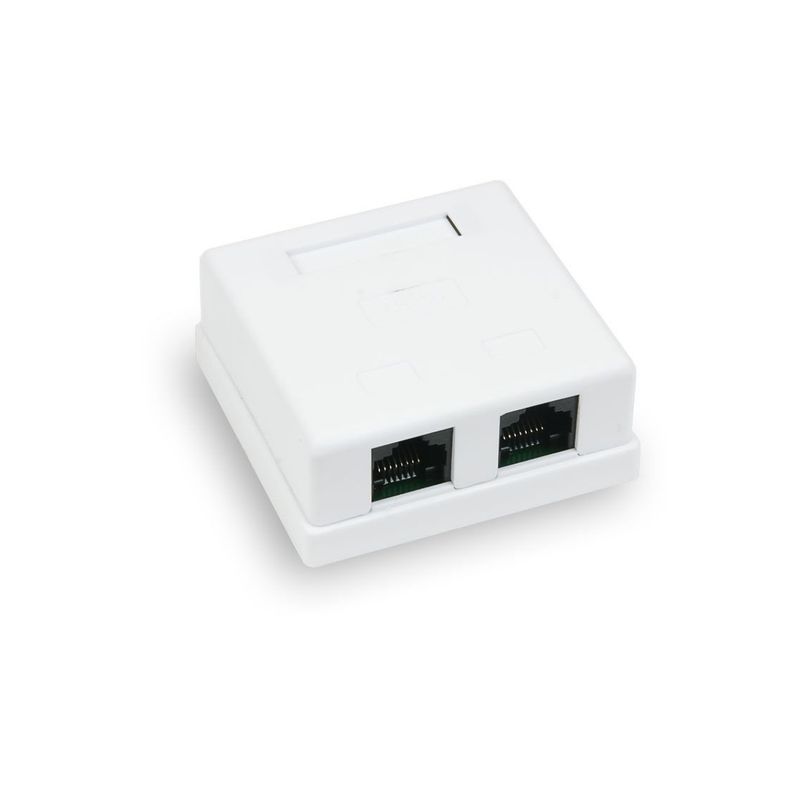 Рoзетка компьютерная внешняя, 2-порта RJ-45 (8P8C), UTP неэкранированная, кат. 5е 03-0151 Rexant   в Гусь-Хрустальном