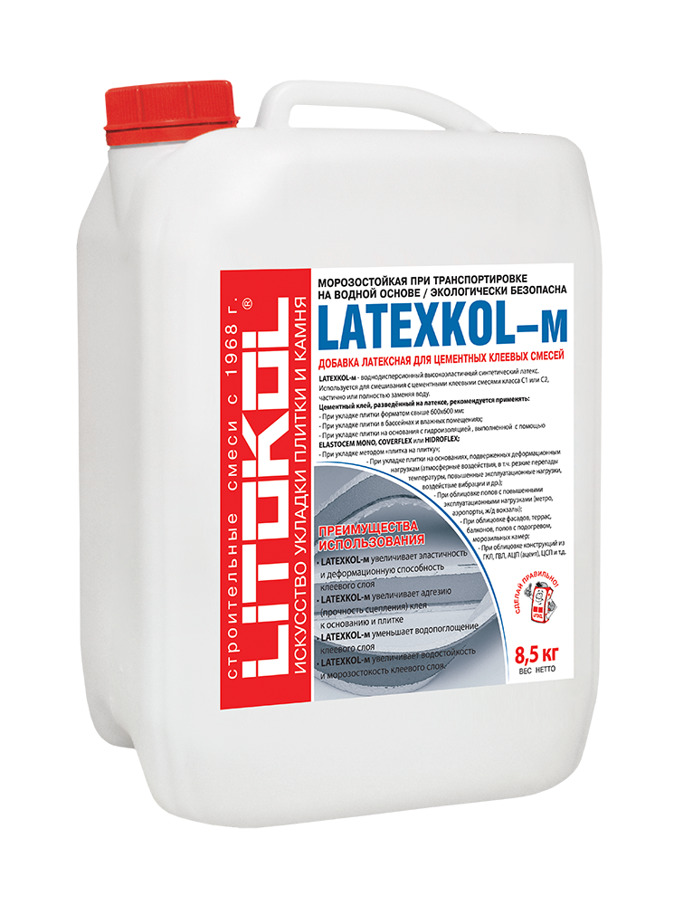 LATEXKOL–м латексн.добавка д/клеев   8,5 кг  в Гусь-Хрустальном