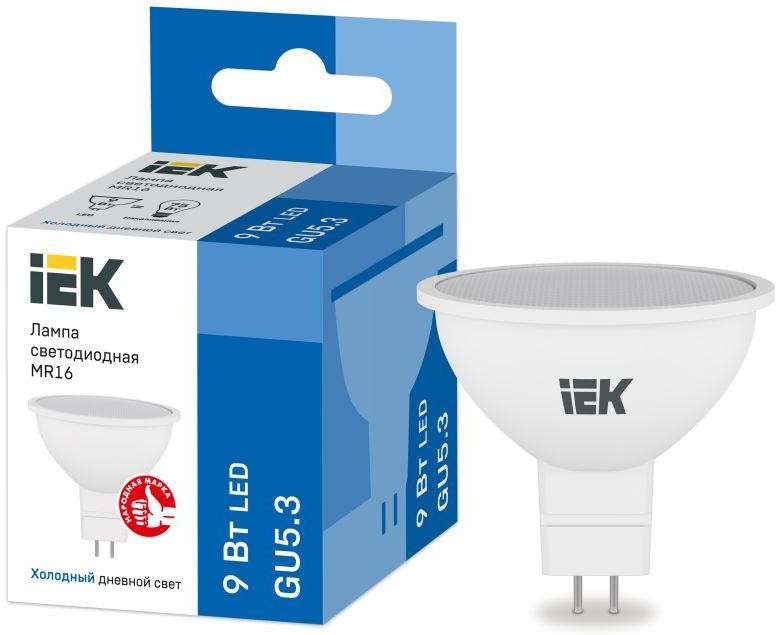 Лампа светодиодная LED 9вт 230в GU5.3 дневной (IEK)  в Гусь-Хрустальном
