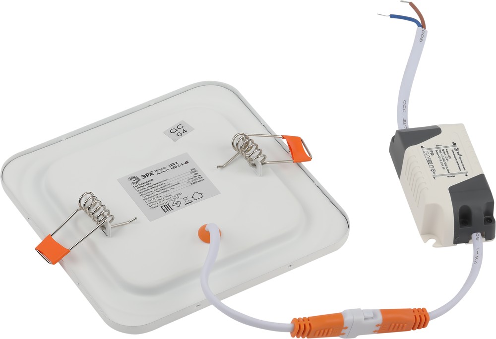 Светильник LED 2-6  ЭРА светодиодный квадратный LED 6W  220V 4000K  в Гусь-Хрустальном
