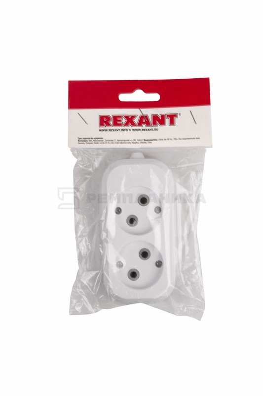 11-8701 Колодка 2 гнезда без заземления Rexant  в Гусь-Хрустальном