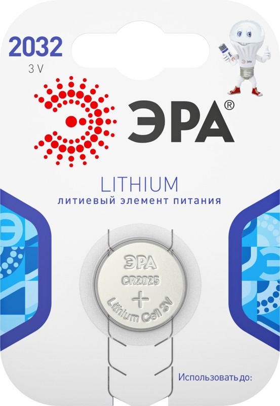 Батарейки CR2032-1BL Lithium (40/320/46080)  в Гусь-Хрустальном