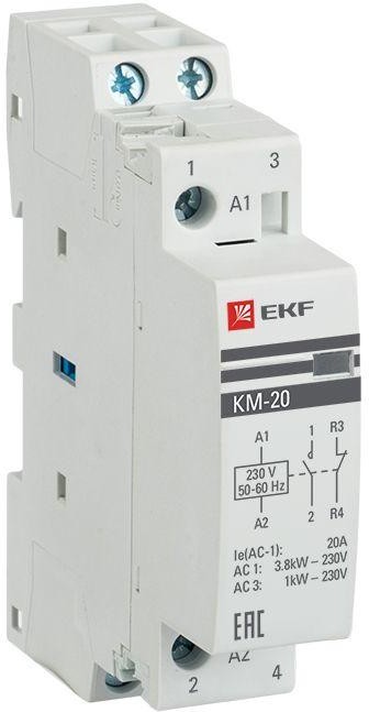 Контактор km-1-20-11 КМ 20А NО+NC (1 мод.) EKF  в Гусь-Хрустальном
