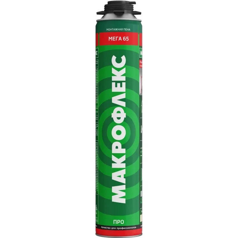 Пена монтажная МАКРОФЛЕКС Мега 65 ПРО 850 мл/12  в Гусь-Хрустальном
