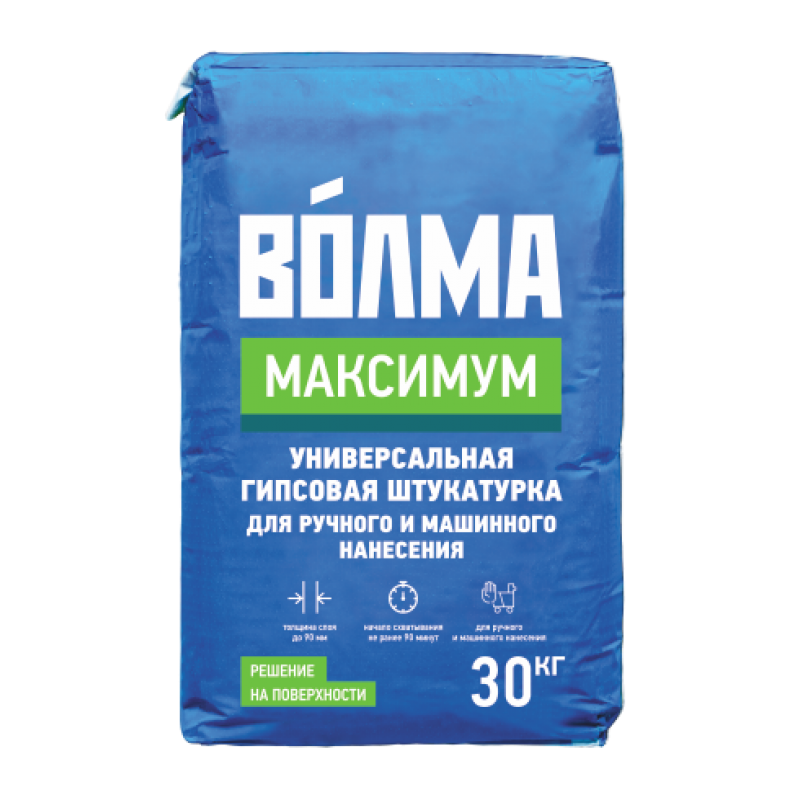 Штукатурка гипсовая "ВОЛМА-Максимум"  30 кг /45 шт  /ВСК  в Гусь-Хрустальном