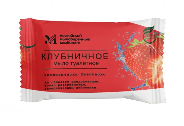 Мыло 100 гр (80 шт/кор) "клубничное, лимонное,ежевика " Ординарное  в Гусь-Хрустальном