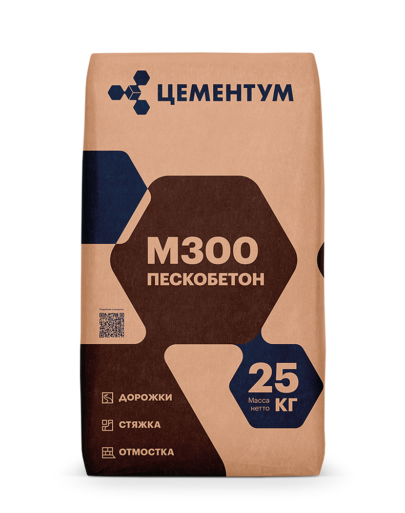 Пескобетон M300 ЦЕМЕНТУМ 25кг /56  в Гусь-Хрустальном