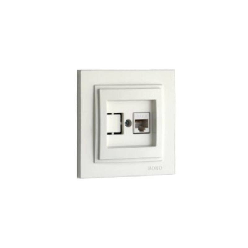 MONO Despına Розетка Комп. (Rj45 Cat 6) Белая										  в Гусь-Хрустальном
