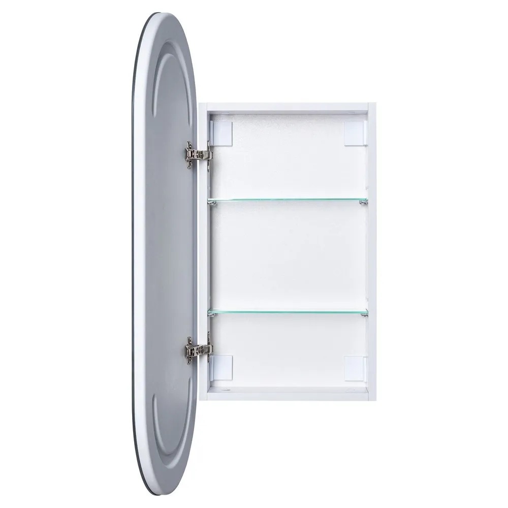 Зеркальный шкаф Монте (овал) 40х90 LED (344786)  в Гусь-Хрустальном