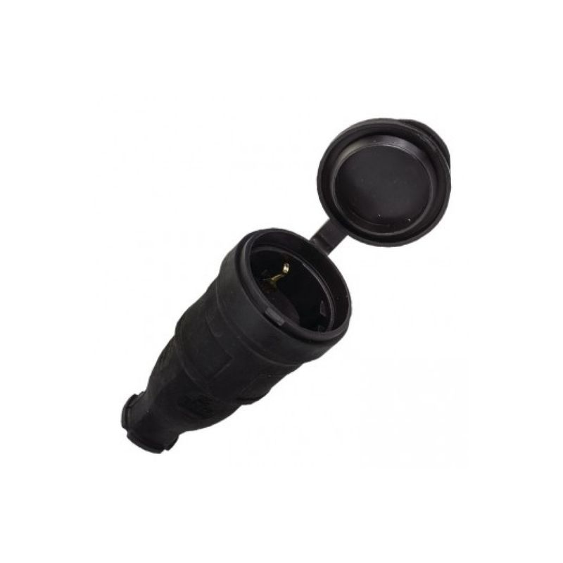 RPS-012-16-230-44 Роз. перенос. с защитной крышкой каучуковая 230В 2P+PE 16A IP44 EKF  в Гусь-Хрустальном