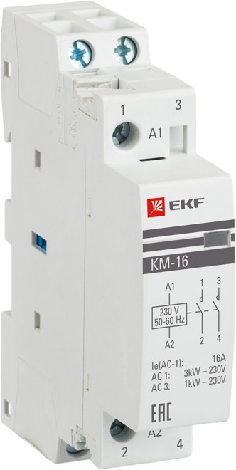 Контактор km-1-20-11 КМ 20А NО+NC (1 мод.) EKF  в Гусь-Хрустальном