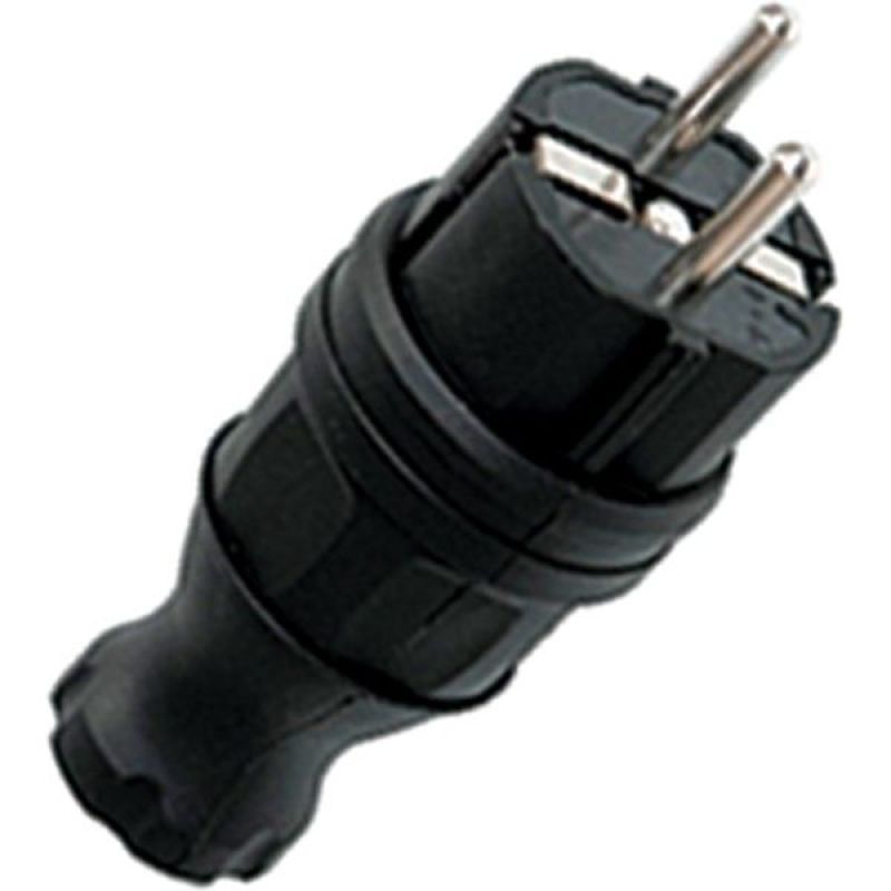RPS-011-16-230-44 Вилка прямая каучуковая 230В 2P+PE 16A IP44 EKF  в Гусь-Хрустальном