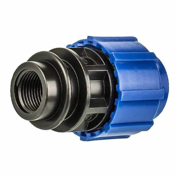 Муфта компрессионная с внутрен. резьбой  d 25x 1/2" для ПЭ труб (130) 3629  в Гусь-Хрустальном