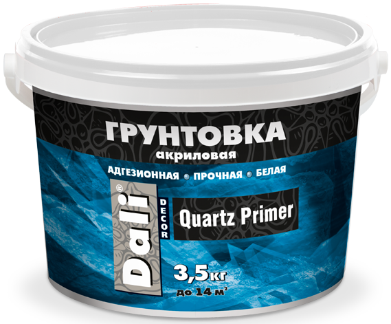 Грунтовка ДАЛИ-Декор QUARTZ PRIMER адгезионная белая  3,5 кг  /1  в Гусь-Хрустальном