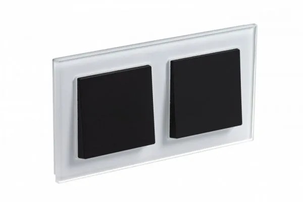 ATN320102 Рамка двухпостовая ATLASDESIGN NATURE, СТЕКЛО БЕЛЫЙ  в Гусь-Хрустальном