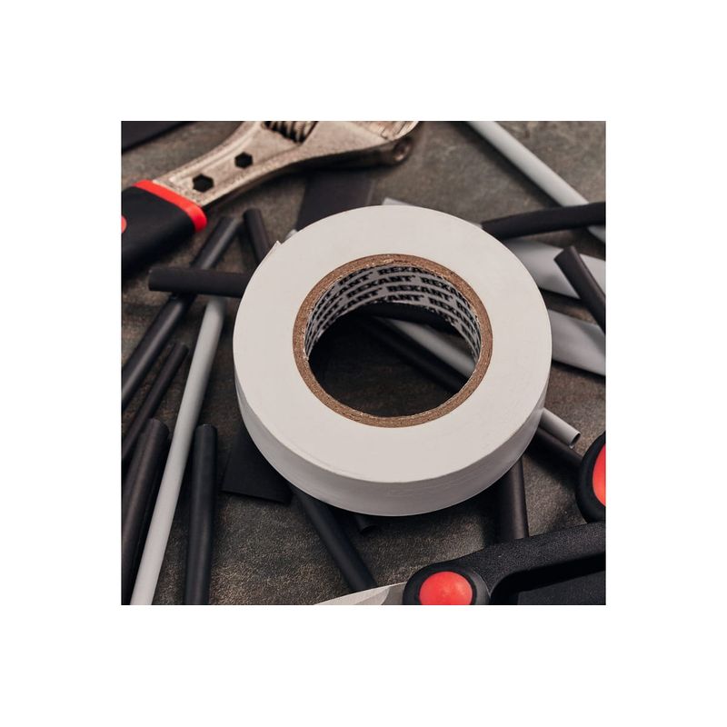 KR-09-2201 Изолента ПВХ KRANZ 0.13х19 мм, 25 м, белая (5 шт./уп.)  в Гусь-Хрустальном