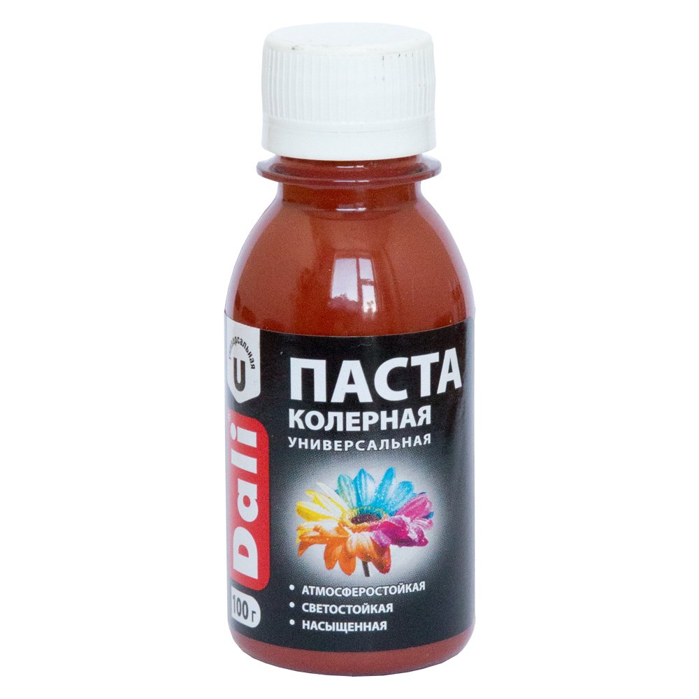 Паста "DALI" колерная  0,1 кг красно-коричневый 1/8  в Гусь-Хрустальном
