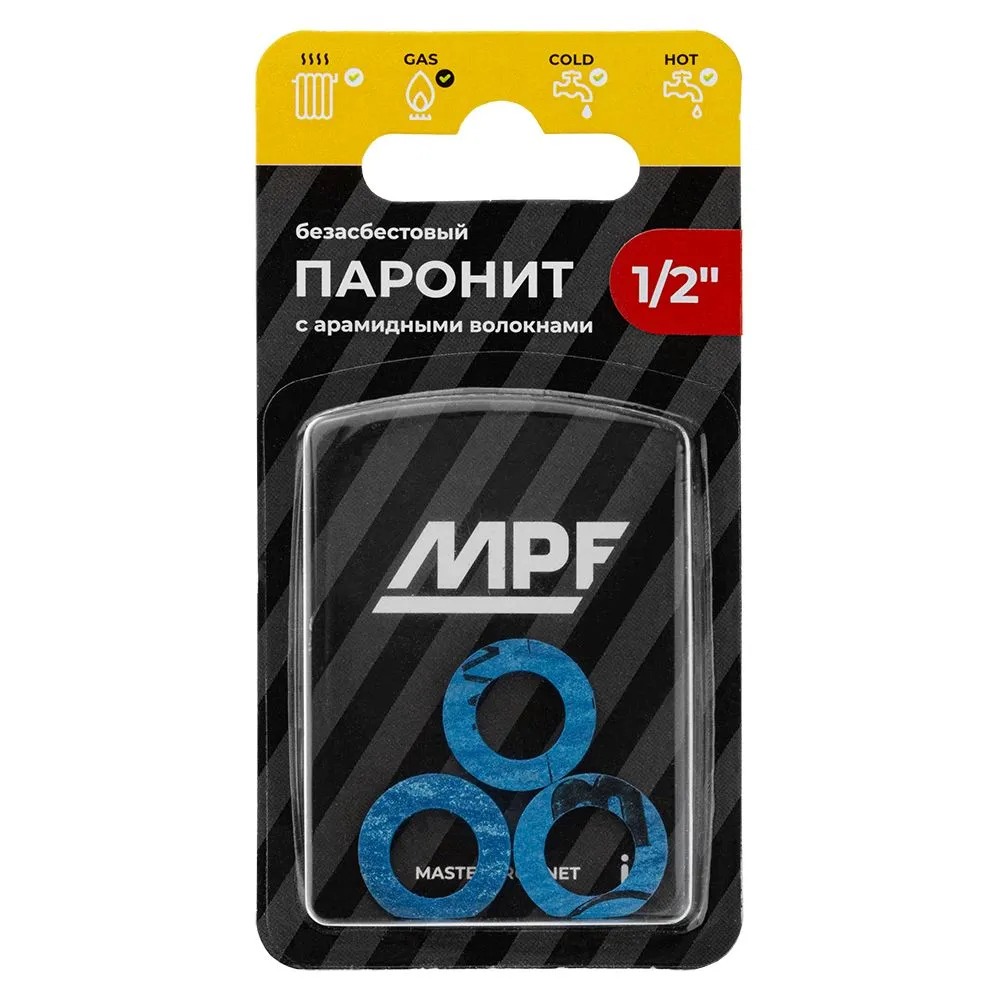 Прокладка паронитовая безасбестовая MPF 1/2" (3 шт.), МР  в Гусь-Хрустальном