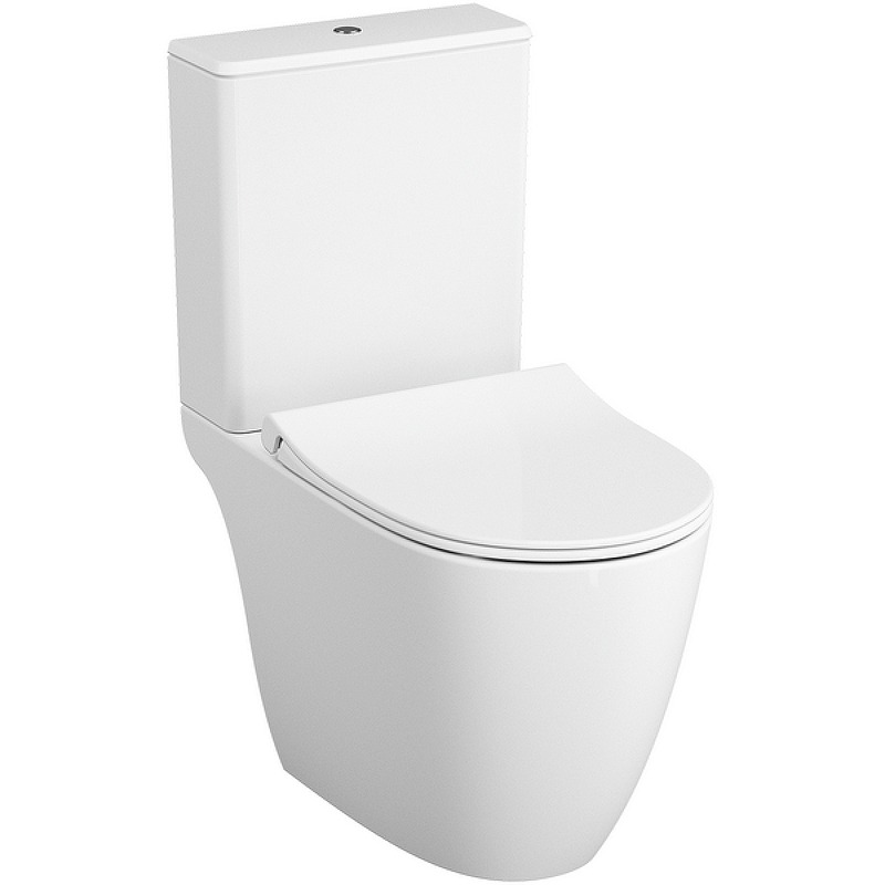 Унитаз-компакт Vitra Sento безободковый сиденье м/лифт 9830В003-7204  в Гусь-Хрустальном