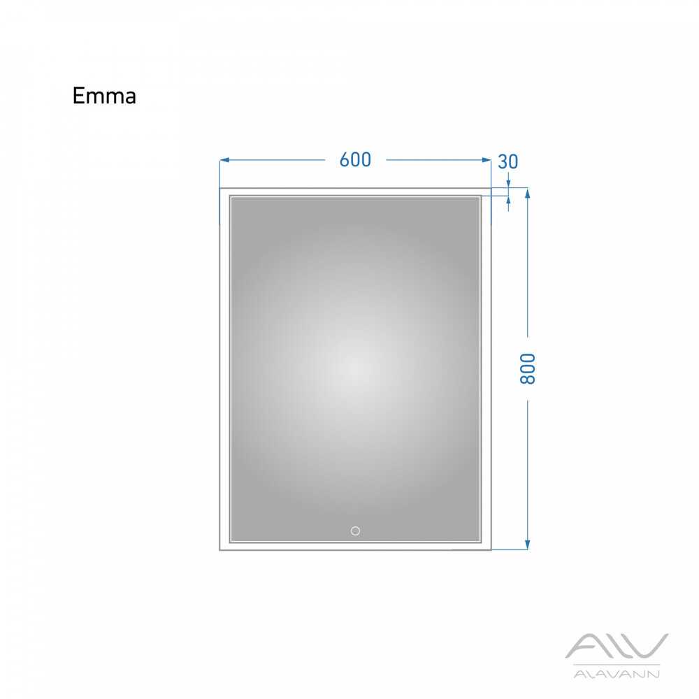 Зеркало EMMA 60 р-р: Alavann  в Гусь-Хрустальном