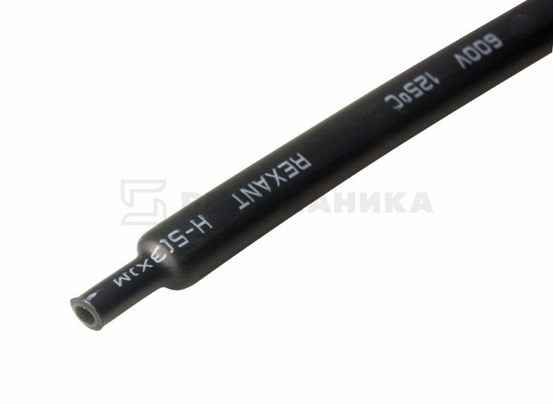 21-2008 Термоусадка клеевая 12.0 / 4.0мм (3:1) 1м  черная  REXANT (в упаковке 10шт)  в Гусь-Хрустальном