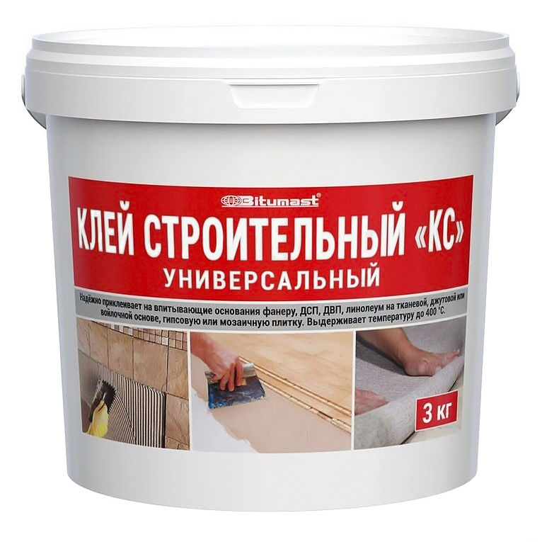 Клей строительный КС 3 кг Bitumast /6  в Гусь-Хрустальном