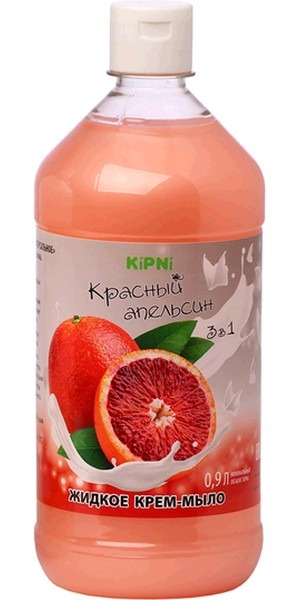 Жидкое крем-мыло Kipni Красный Апельсин, 0,9 л  в Гусь-Хрустальном