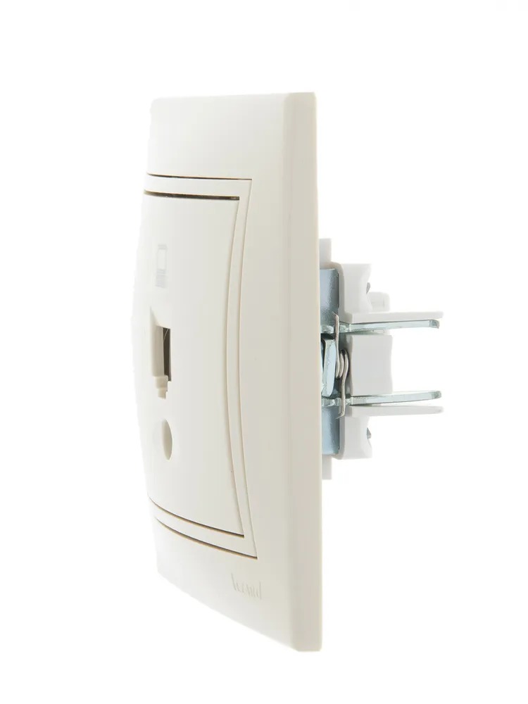 MIRA Розетка компьютерная RJ45 х 1 бежевая (Lezard)  в Гусь-Хрустальном