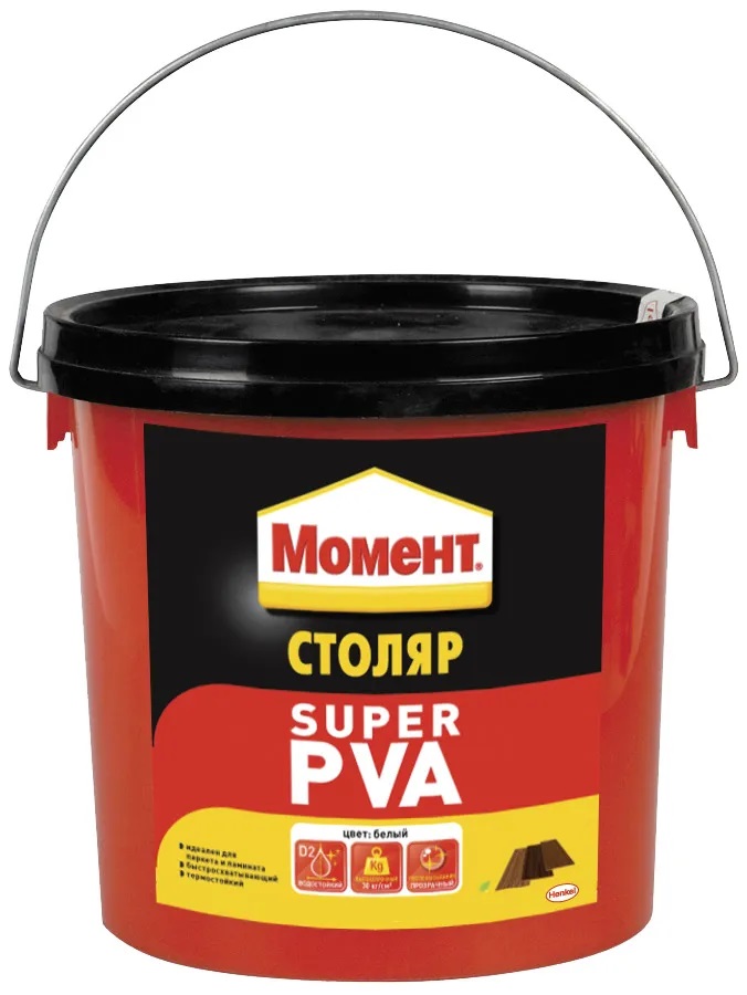Клей Момент Супер ПВА D2 столярный 3кг /1 /6  в Гусь-Хрустальном