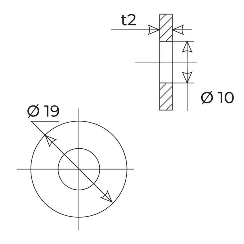 Прокладка паронитовая безасбестовая MPF 1/2" (3 шт.), МР  в Гусь-Хрустальном